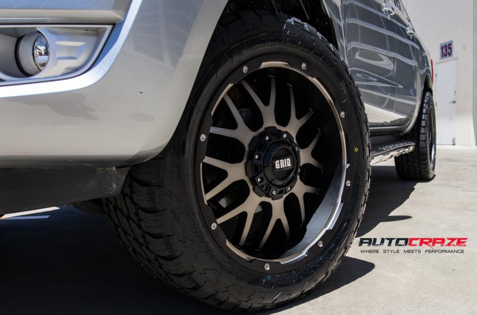 FORD RANGER GD02 MATTE BLACK MACHINED FACE